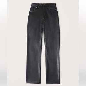 Abercrombie Vegan Leather 90s Straight Pant